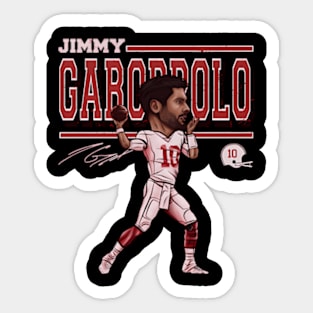 Jimmy Garoppolo San Francisco Cartoon Sticker